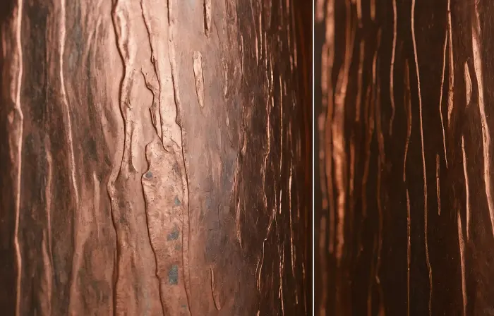Rough Texture Copper Metal Background